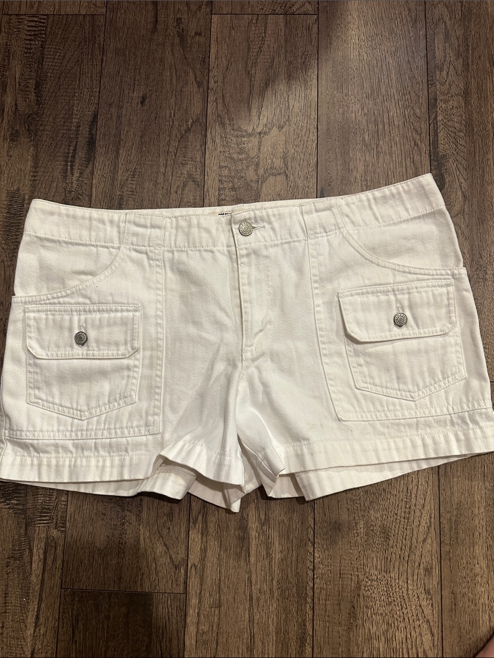 Old Navy White Cargo Pocket Shorts